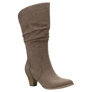 NEW Style & Co. Womens Arlenee Slouchy Mid-Calf Western Boots Taupe,‎ Size 8